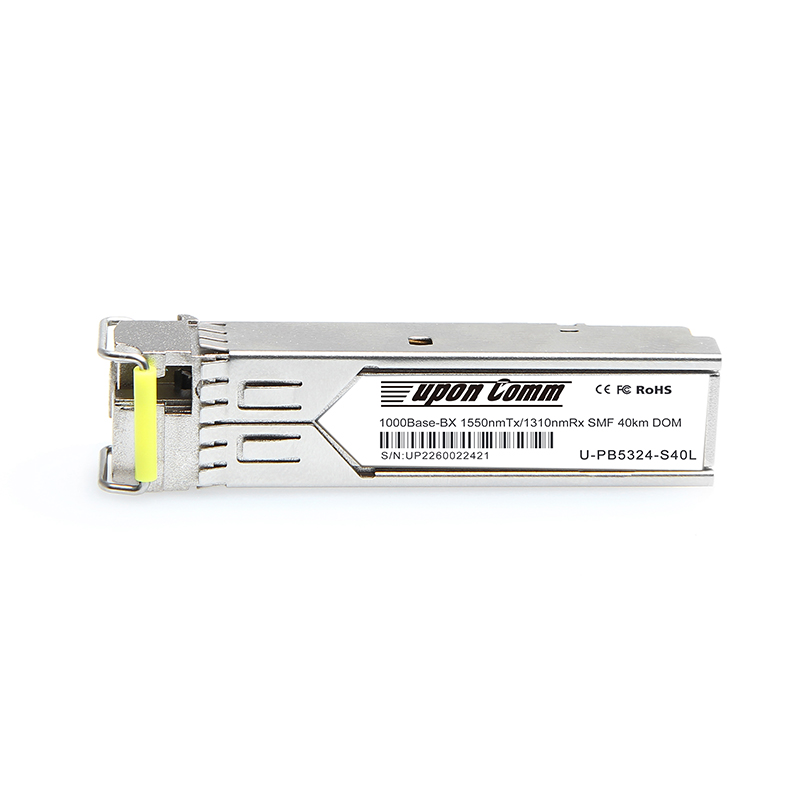 1000Base-BX 1550nmTx/1310nmRx SMF 40km DOM SFP Optical Transceiver